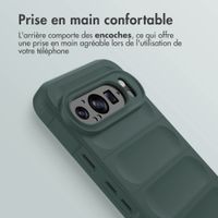 imoshion Coque arrière EasyGrip Google Pixel 9 / 9 Pro - Vert foncé