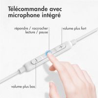 imoshion ﻿Ecouteurs - Ecouteurs filaires - Connexion USB-C - Blanc