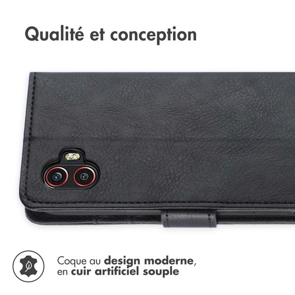 imoshion Étui de téléphone portefeuille Luxe Samsung Galaxy Xcover 6 Pro - Noir