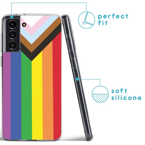 imoshion Coque Design Samsung Galaxy S21 FE - Rainbow flag