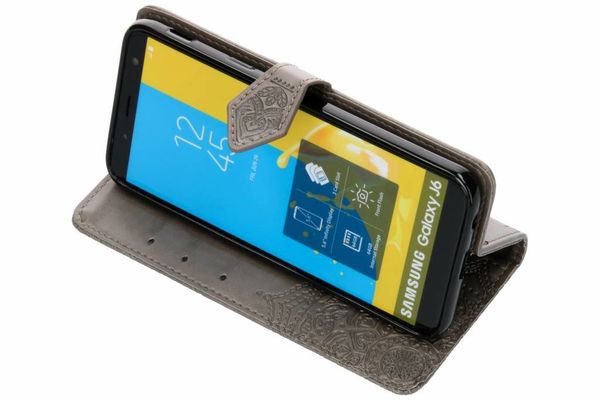 Etui de téléphone portefeuille Samsung Galaxy J6
