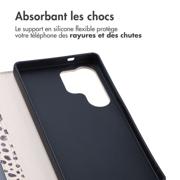 imoshion Étui de télephone portefeuille Design Samsung Galaxy S25 Ultra - Black And White Dots