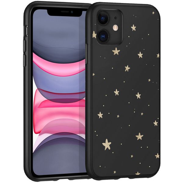 imoshion Coque Design iPhone 11 - Etoiles / Noir