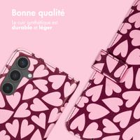 imoshion Étui de télephone portefeuille Design Samsung Galaxy S25 FE - Hearty Blush