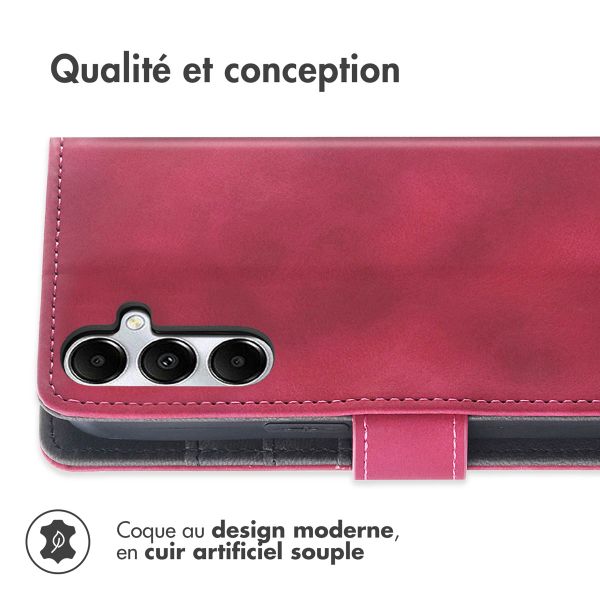 imoshion Etui de téléphone portefeuille avec cordon Samsung Galaxy A15 - Rouge