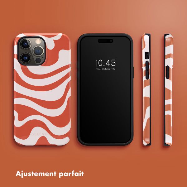 Selencia Coque arrière Vivid Apple iPhone 14 Pro Max - Dream Swirl Orange