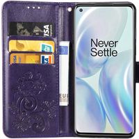 Etui de téléphone Fleurs de Trèfle OnePlus 8 - Violet