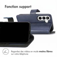 imoshion Étui de télephone portefeuille de luxe Samsung Galaxy A27 (5G) - Bleu foncé