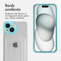 imoshion Coque silicone avec porte-cartes Apple iPhone 15 - Transparent
