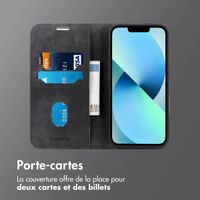 imoshion Étui de téléphone portefeuille Slim Apple iPhone 14 / 13 - Noir