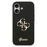 Guess Coque 4G Metal Logo Glitter Apple iPhone 17 - Noir