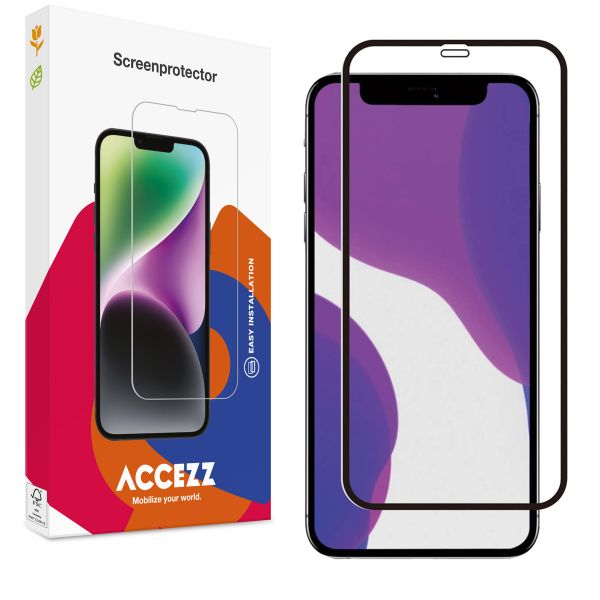 Accezz Protection d'écran en verre trempé Full Cover Apple iPhone 12 (Pro)