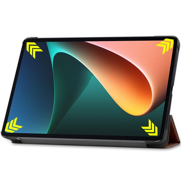 imoshion Coque tablette Trifold Xiaomi Pad 5 / 5 Pro - Brun