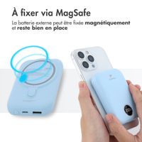 imoshion Batterie externe MagSafe 10.000 mAh - Batterie externe sans fil - Bleu ciel