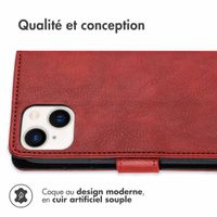 imoshion Étui de télephone portefeuille Apple iPhone 14 / 13 - Rouge