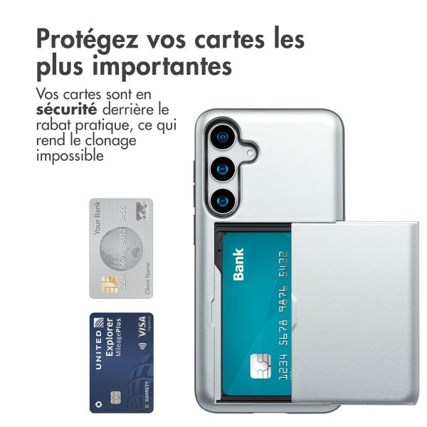 imoshion Coque arrière avec porte-cartes Samsung Galaxy S25 Plus - Gris