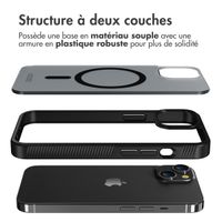 Accezz Coque Givrée Robuste avec MagSafe Apple iPhone 14 - Noir
