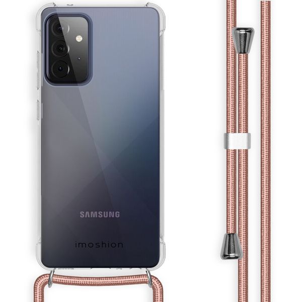 imoshion Coque avec dragonne Samsung Galaxy A72 - Rose Doré