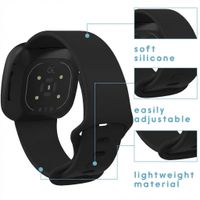 imoshion Bracelet silicone Fitbit Versa 4/ 3 / Sense (2) - Noir
