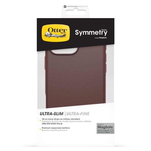 OtterBox Coque Symmetry MagSafe Apple iPhone 16 Pro Max - Union Station Brown