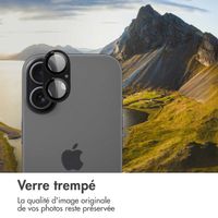 imoshion Protection Caméra en verre trempé 2 Pack Apple Apple iPhone 17 - Noir