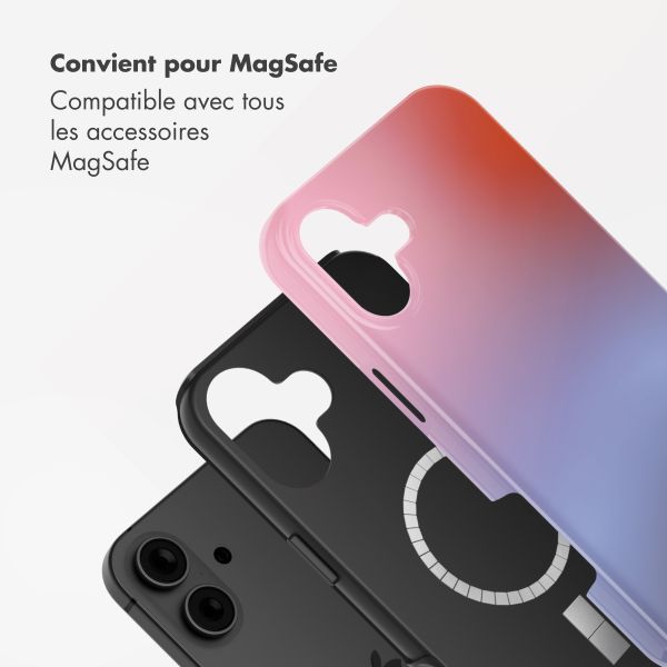 Selencia Coque arrière Vivid avec MagSafe Apple iPhone 16 - Gradient Soft Blush