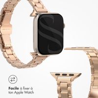 Selencia Bracelet à maillons fin en acier Apple Watch Series 1 á 9 / SE (38/40/41 mm) | Series 10 (42 mm) - Or rose