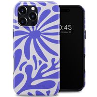 Selencia Coque arrière Vivid avec MagSafe Apple iPhone 16 Pro Max - Modern Bloom Sapphire Blue
