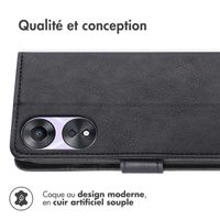 imoshion Étui de télephone portefeuille Oppo A58 - Noir