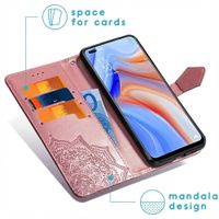 imoshion Etui de télephone Mandala Oppo Reno4 5G - Rose Doré