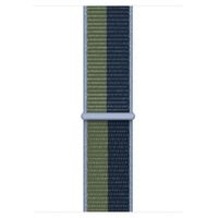 Apple Bracelet Sport Loop Apple Watch Series 1 t/m 11 / SE / Ultra (44/45/46/49 mm) - Abyss Blue/Moss Green