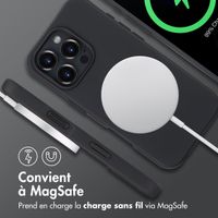 imoshion Coque arrière Color avec cordon amovible et MagSafe Apple iPhone 16 Pro Max - Noir