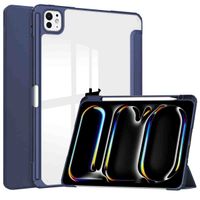 imoshion Coque tablette rigide Trifold Apple iPad Pro 13 (2024) M4 - Bleu foncé