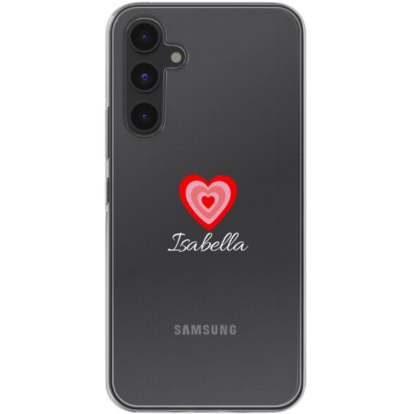 Coque personnalisée avec un cœur Samsung Galaxy A54 (5G) - Transparent