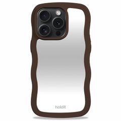 Holdit Coque Wavy iPhone 15 Pro - Chocolate / Mirror