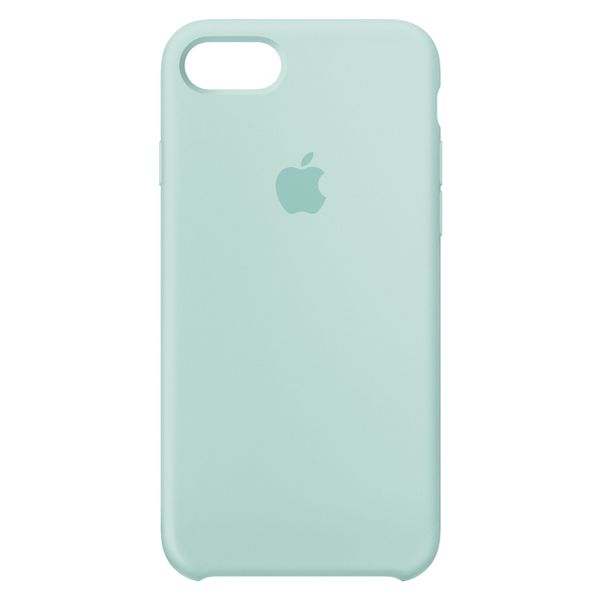 Apple Coque en silicone Apple iPhone SE (2022 / 2020) / 8 / 7 - Marine Green