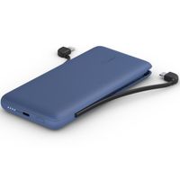 Belkin ﻿Batterie externe Boost↑Charge™ Plus + Câbles intégrés - 10.000 mAh - Bleu