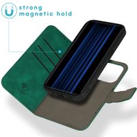 imoshion Etui de télephone luxe 2-en-1 amovible Apple iPhone 15 Pro - Vert foncé