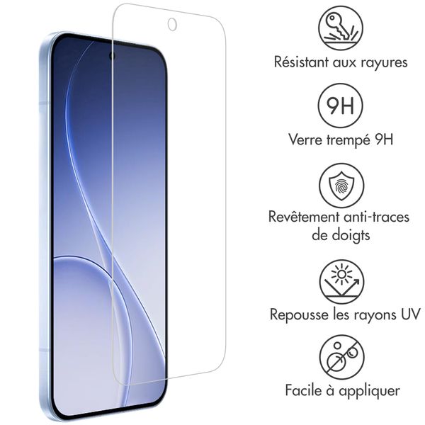Accezz Protection d'écran en verre trempé Oppo Reno 15
