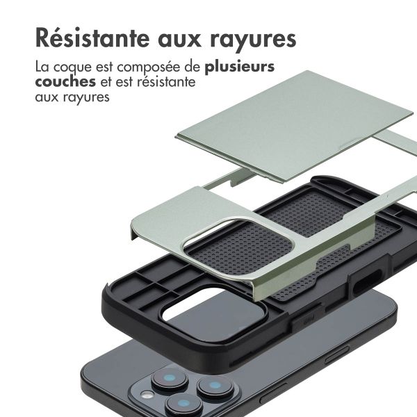 imoshion Coque arrière avec porte-cartes Apple iPhone 16 Pro - Vert