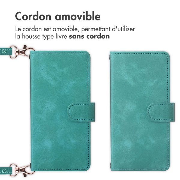 imoshion Etui de télephone portefeuille avec cordon Samsung Galaxy A54 (5G) - Turquoise