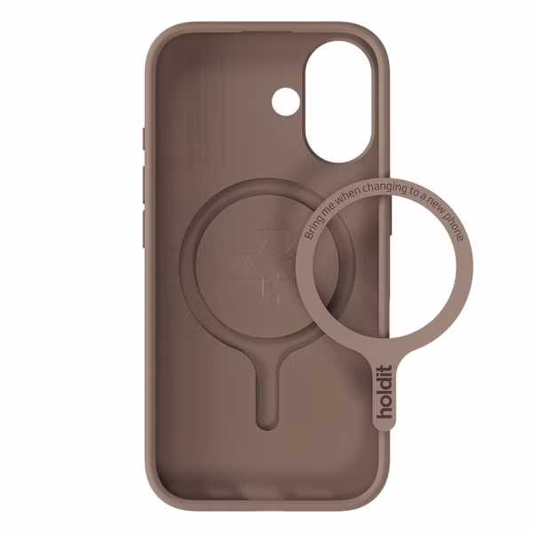 Holdit Coque MagSafe Apple iPhone 16 - Mocha Brown