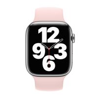 Apple Bracelet Boucle unique en Silicone Apple Watch | 38/40/41/42 mm - Taille 6 - Chalk Pink