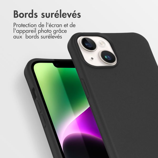 imoshion Coque de couleur avec cordon amovible iPhone 14 - Noir