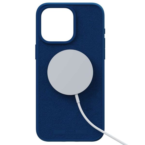 Njorð Collections Coque daim Comfort+ MagSafe iPhone 15 Pro Max - Blue