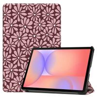 imoshion Coque tablette Design Trifold Samsung Galaxy Tab S9 11.0 pouces / Tab S10 FE / S9 FE 10.9 pouces - Bloom Love Blush