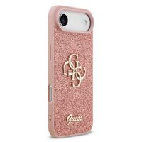 Guess Coque 4G Metal Logo Glitter Apple iPhone Air - Rose