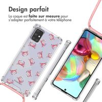 imoshion Coque Design avec cordon Samsung Galaxy A71 - Crab Watercolor