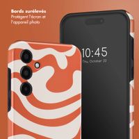 Selencia Coque arrière Vivid Tough Samsung Galaxy A35 - Dream Swirl Orange