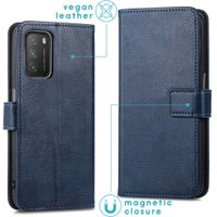 imoshion Étui de télephone portefeuille de luxe Xiaomi Poco M3 - Bleu foncé